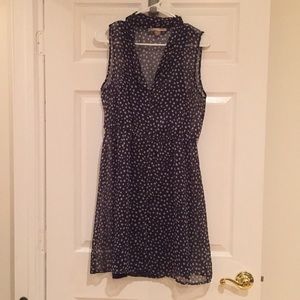 Forever 21 Blue with white dots lined dress
